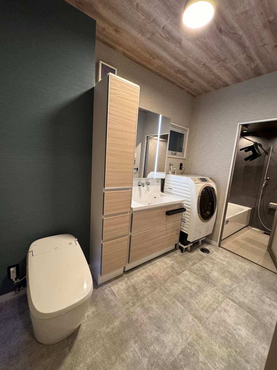 洗面・脱衣・洗濯・トイレを、ひと連なりに。